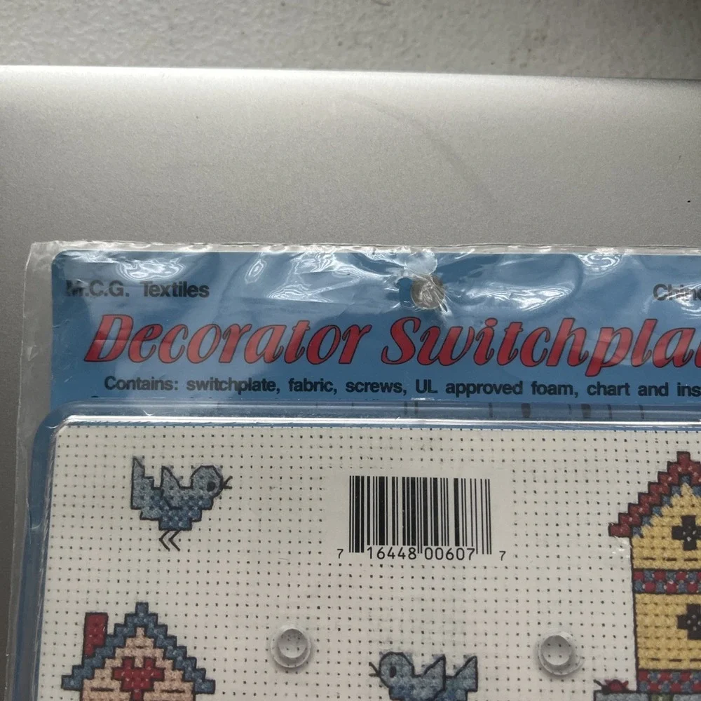 Birds And Bird Houses Counted Cross Stitch Decorator Switchplate Kit (M.C.G.)